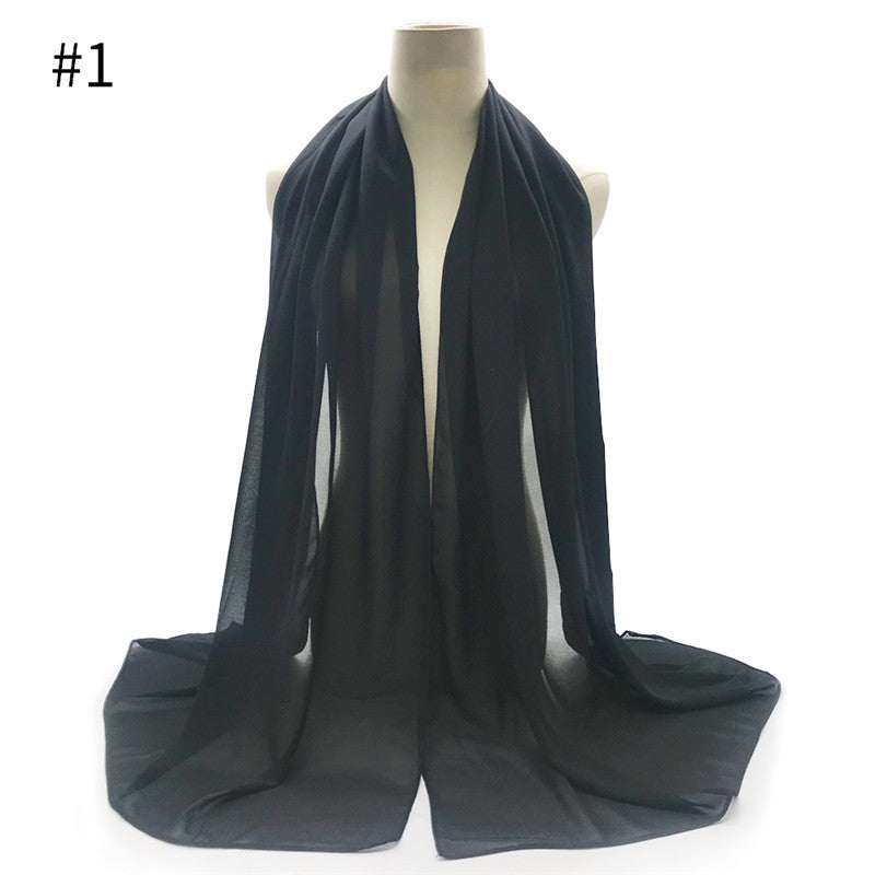 Chiffon Scarf and Shawl for Sun Protection (Hijab)