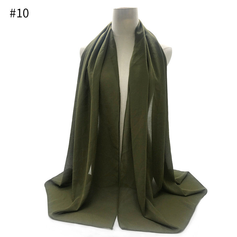 Chiffon Scarf and Shawl for Sun Protection (Hijab)