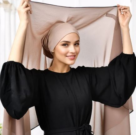 Chiffon Hijab With Magnetic Buckle