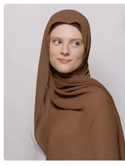 Quick Wrap Hijab with Satin Chiffon Long Scarf (One)