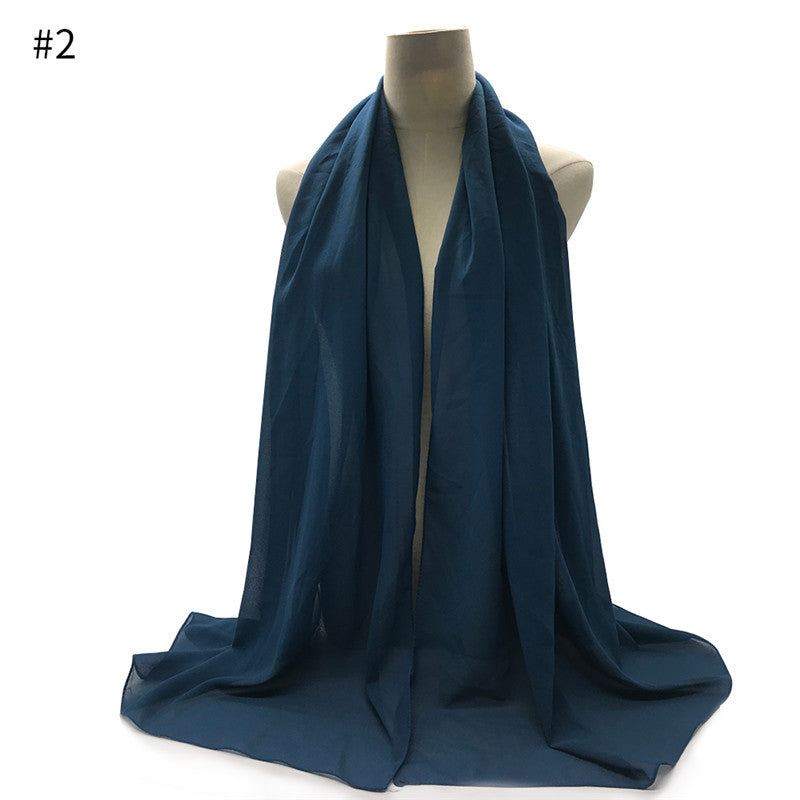Chiffon Scarf and Shawl for Sun Protection (Hijab)