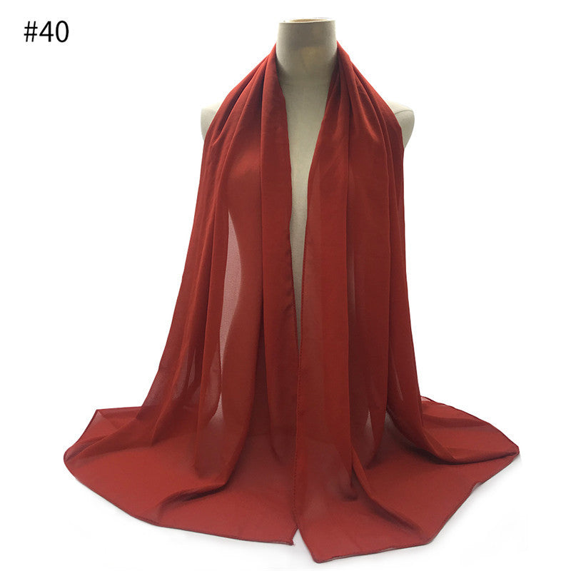 Chiffon Scarf and Shawl for Sun Protection (Hijab)