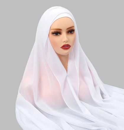 Chiffon Hijab With Magnetic Buckle