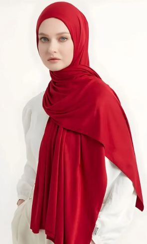 Quick Wrap Hijab with Satin Chiffon Long Scarf (One)