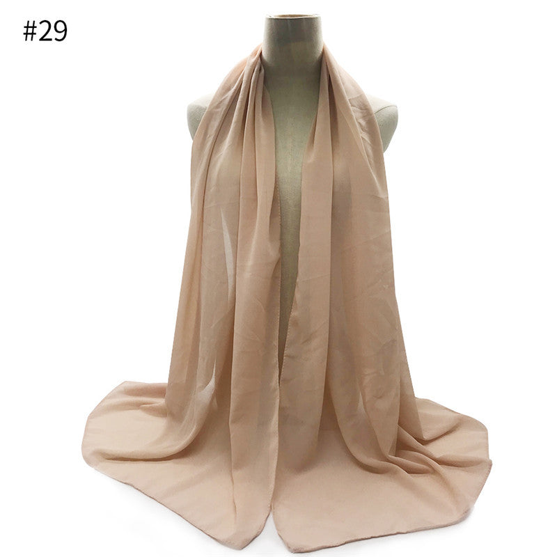Chiffon Scarf and Shawl for Sun Protection (Hijab)
