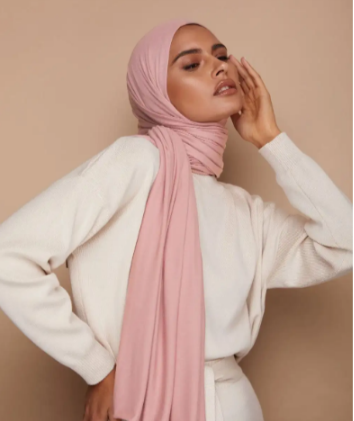 Quick Wrap Hijab with Satin Chiffon Long Scarf (One)