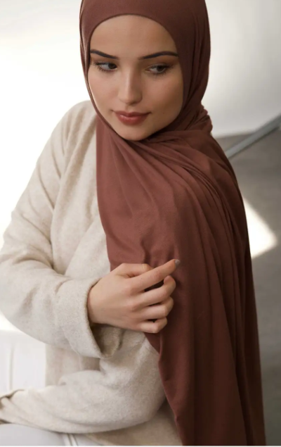 Quick Wrap Hijab with Satin Chiffon Long Scarf (One)