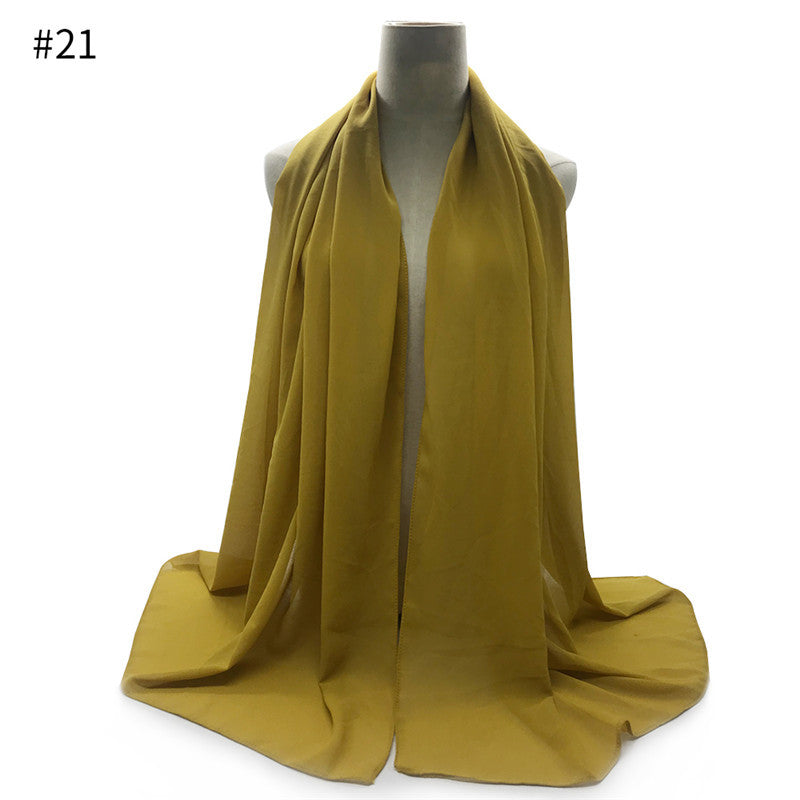 Chiffon Scarf and Shawl for Sun Protection (Hijab)