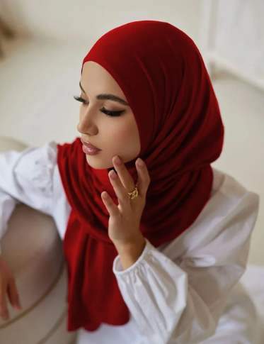 Quick Wrap Hijab with Satin Chiffon Long Scarf (One)