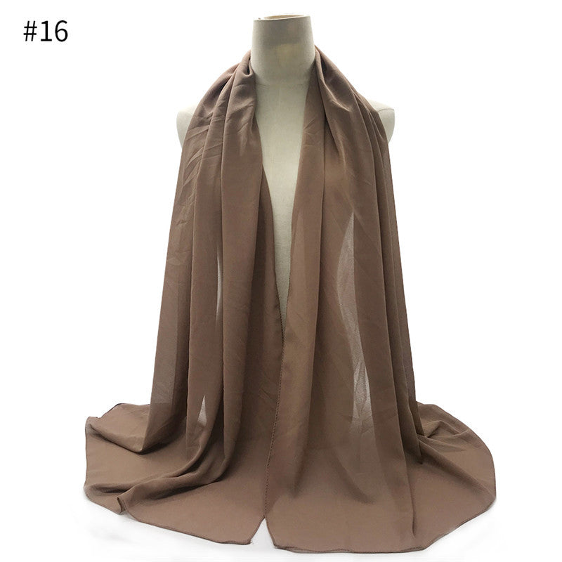 Chiffon Scarf and Shawl for Sun Protection (Hijab)