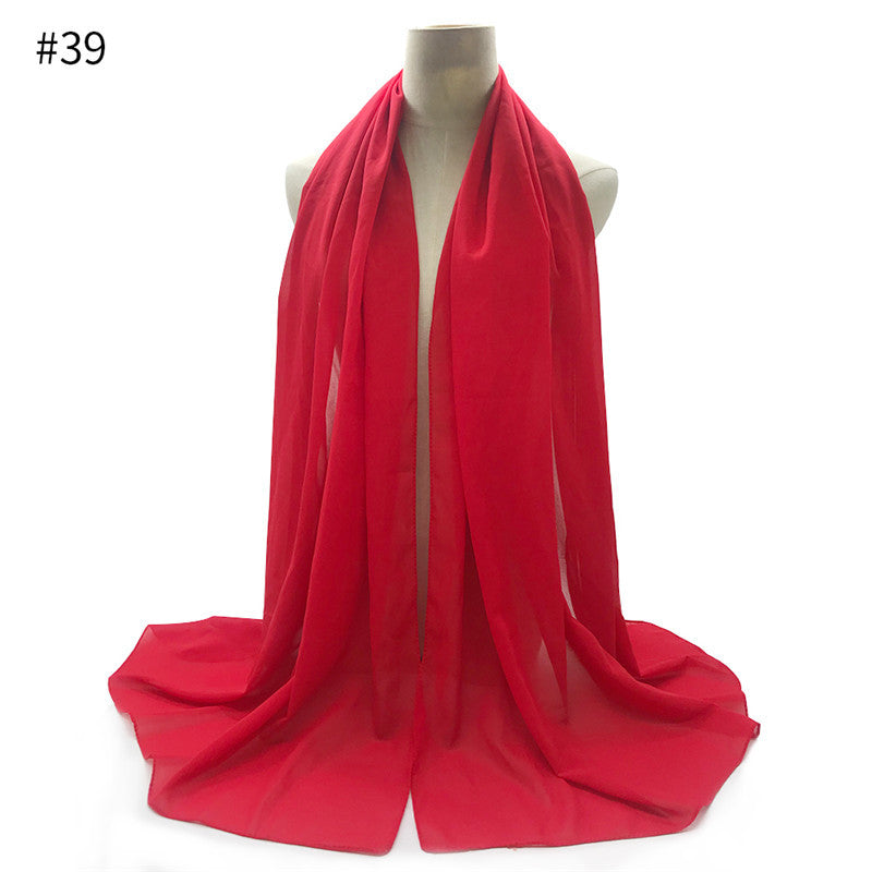 Chiffon Scarf and Shawl for Sun Protection (Hijab)