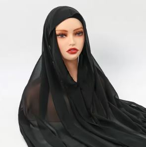 Chiffon Hijab With Magnetic Buckle