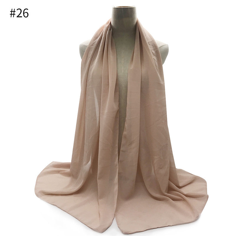 Chiffon Scarf and Shawl for Sun Protection (Hijab)