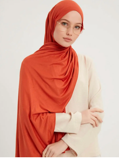 Quick Wrap Hijab with Satin Chiffon Long Scarf (One)