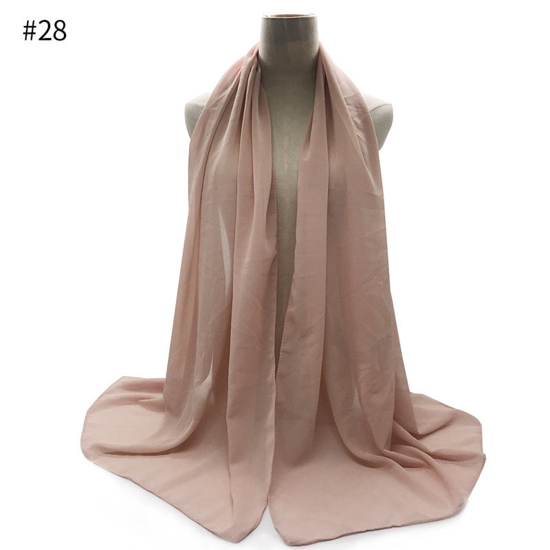Chiffon Scarf and Shawl for Sun Protection (Hijab)