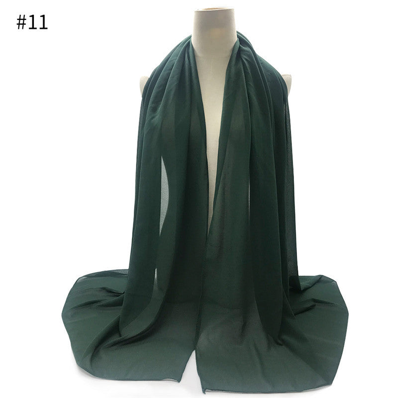 Chiffon Scarf and Shawl for Sun Protection (Hijab)