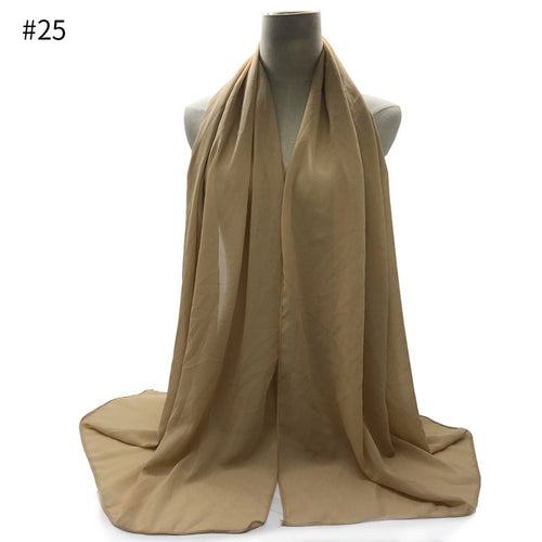 Chiffon Scarf and Shawl for Sun Protection (Hijab)