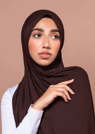 Quick Wrap Hijab with Satin Chiffon Long Scarf (One)