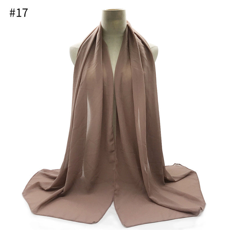 Chiffon Scarf and Shawl for Sun Protection (Hijab)
