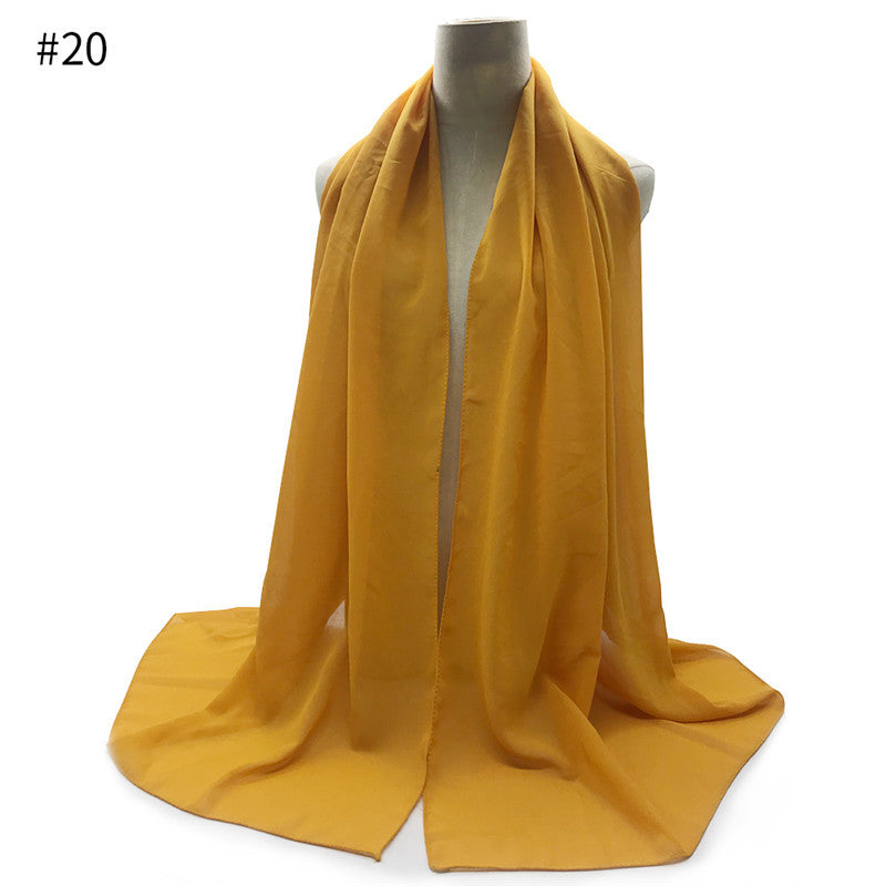 Chiffon Scarf and Shawl for Sun Protection (Hijab)