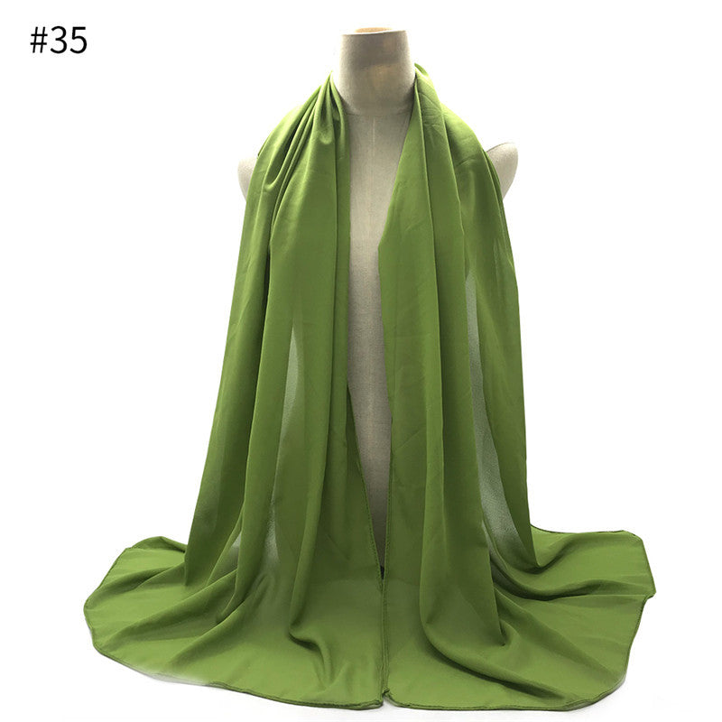 Chiffon Scarf and Shawl for Sun Protection (Hijab)