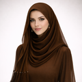 2020 Pearl Chiffon Ethnic Scarf Muslim Hijab