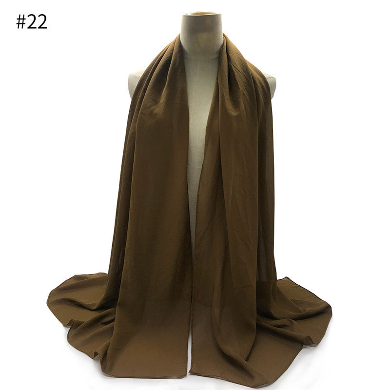 Chiffon Scarf and Shawl for Sun Protection (Hijab)