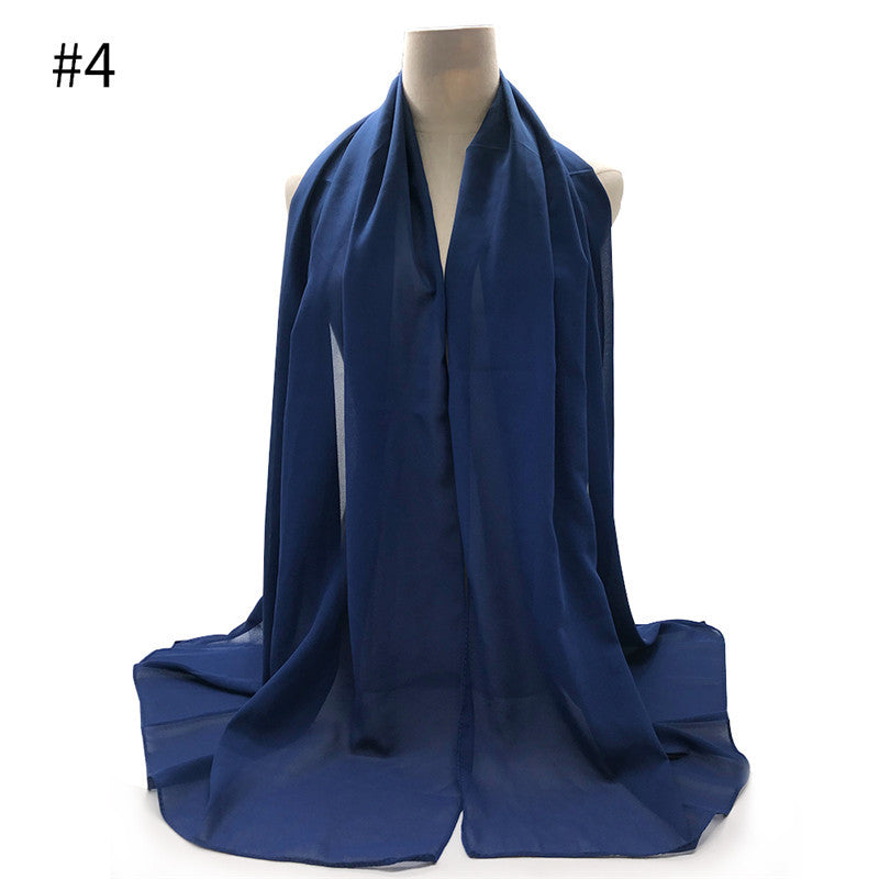 Chiffon Scarf and Shawl for Sun Protection (Hijab)