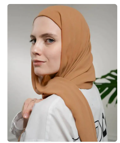 Quick Wrap Hijab with Satin Chiffon Long Scarf (One)