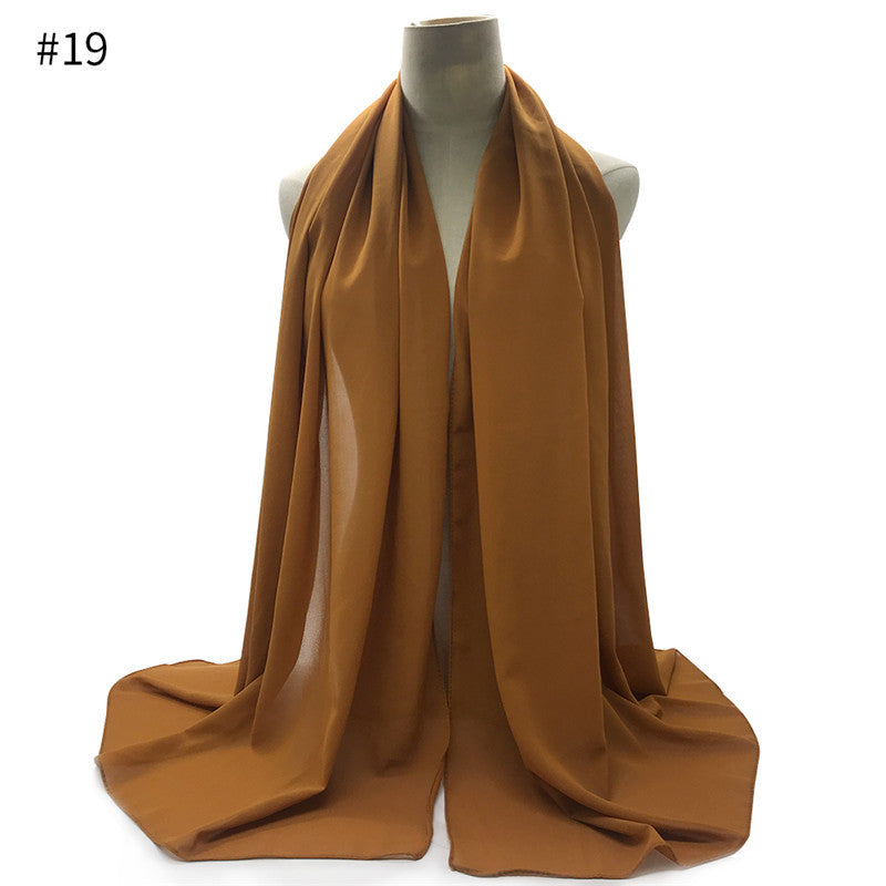 Chiffon Scarf and Shawl for Sun Protection (Hijab)