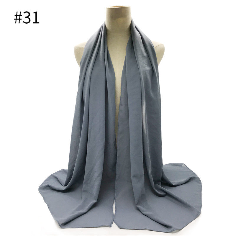 Chiffon Scarf and Shawl for Sun Protection (Hijab)