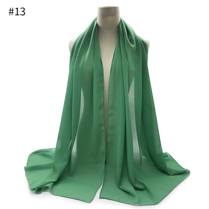 Chiffon Scarf and Shawl for Sun Protection (Hijab)