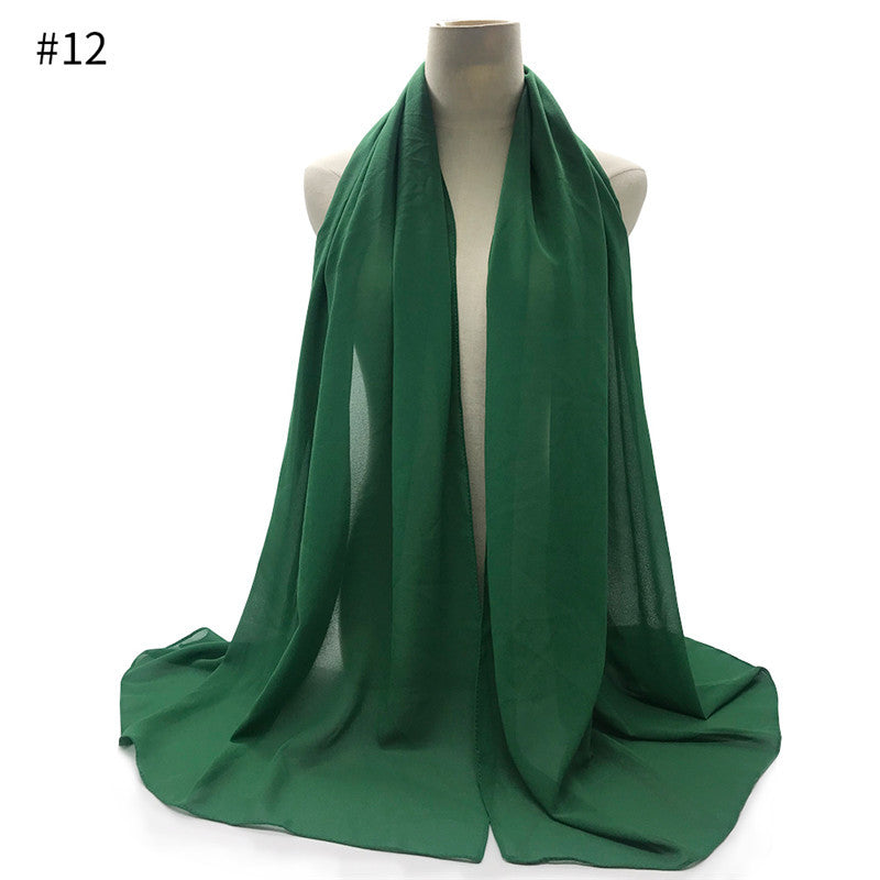 Chiffon Scarf and Shawl for Sun Protection (Hijab)