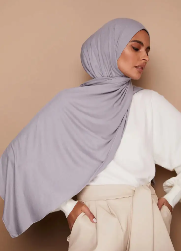 Quick Wrap Hijab with Satin Chiffon Long Scarf (One)