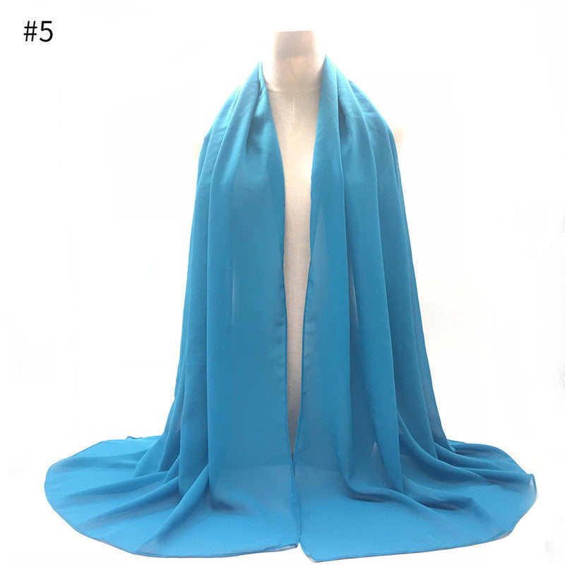 Chiffon Scarf and Shawl for Sun Protection (Hijab)