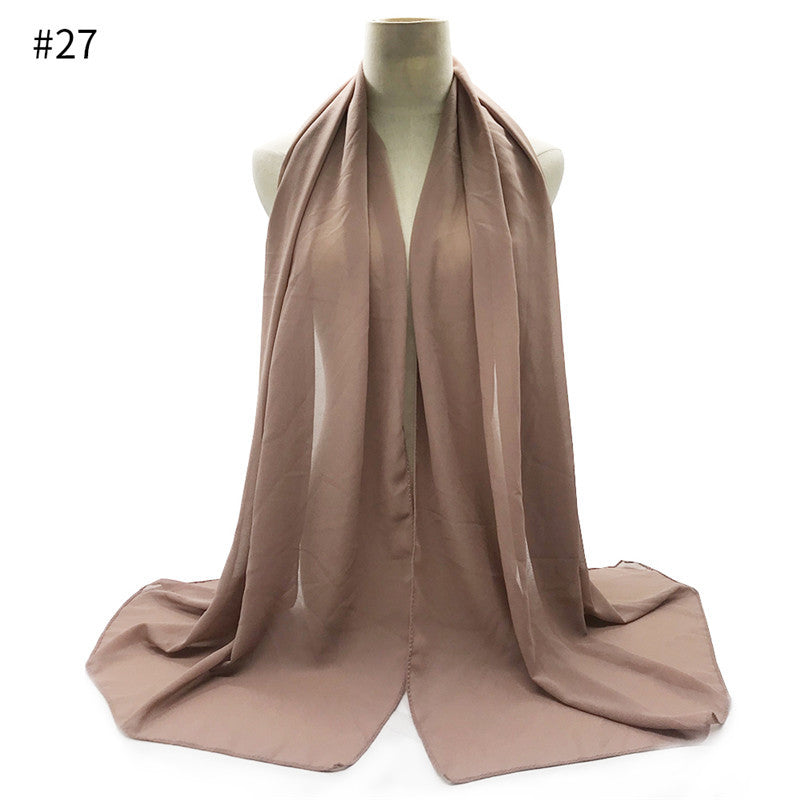 Chiffon Scarf and Shawl for Sun Protection (Hijab)