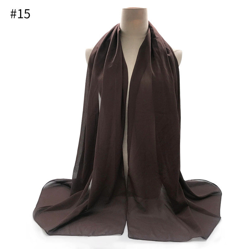 Chiffon Scarf and Shawl for Sun Protection (Hijab)