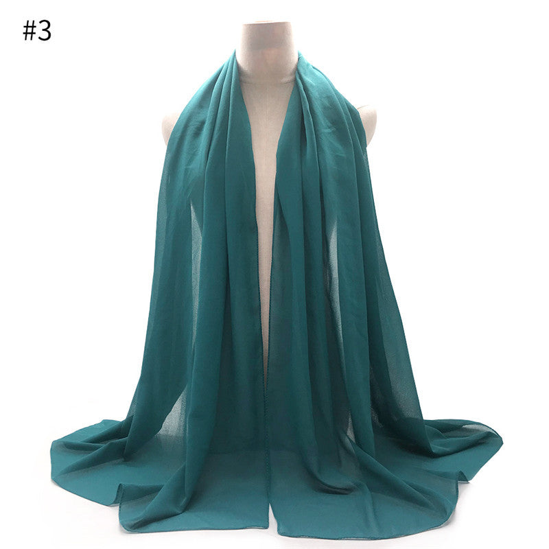 Chiffon Scarf and Shawl for Sun Protection (Hijab)