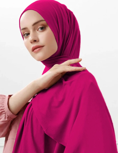 Quick Wrap Hijab with Satin Chiffon Long Scarf (One)