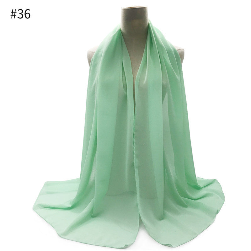 Chiffon Scarf and Shawl for Sun Protection (Hijab)