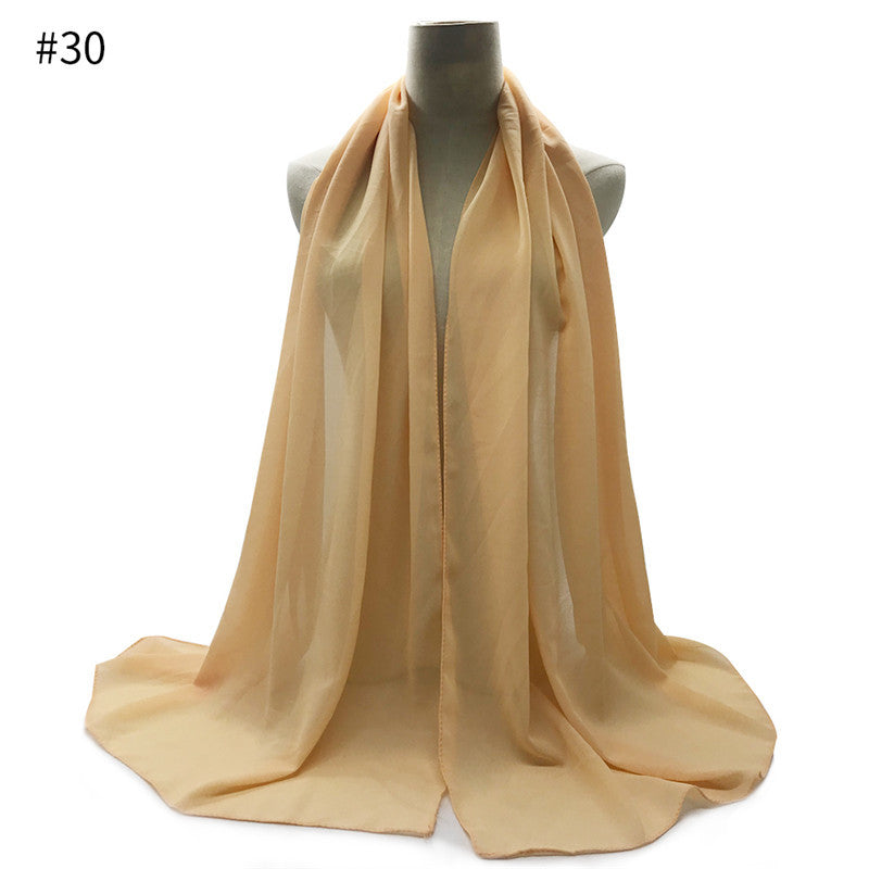 Chiffon Scarf and Shawl for Sun Protection (Hijab)