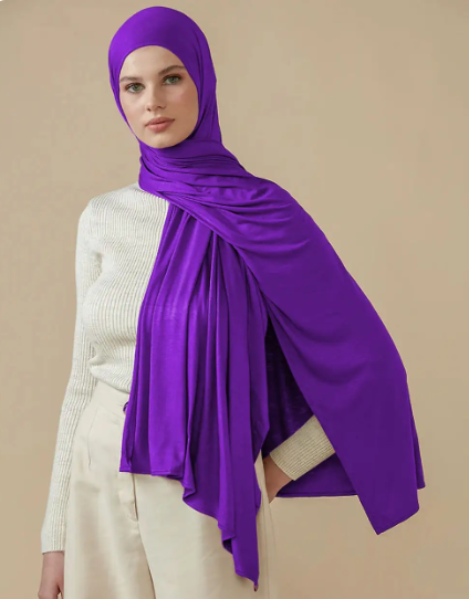 Quick Wrap Hijab with Satin Chiffon Long Scarf (One)