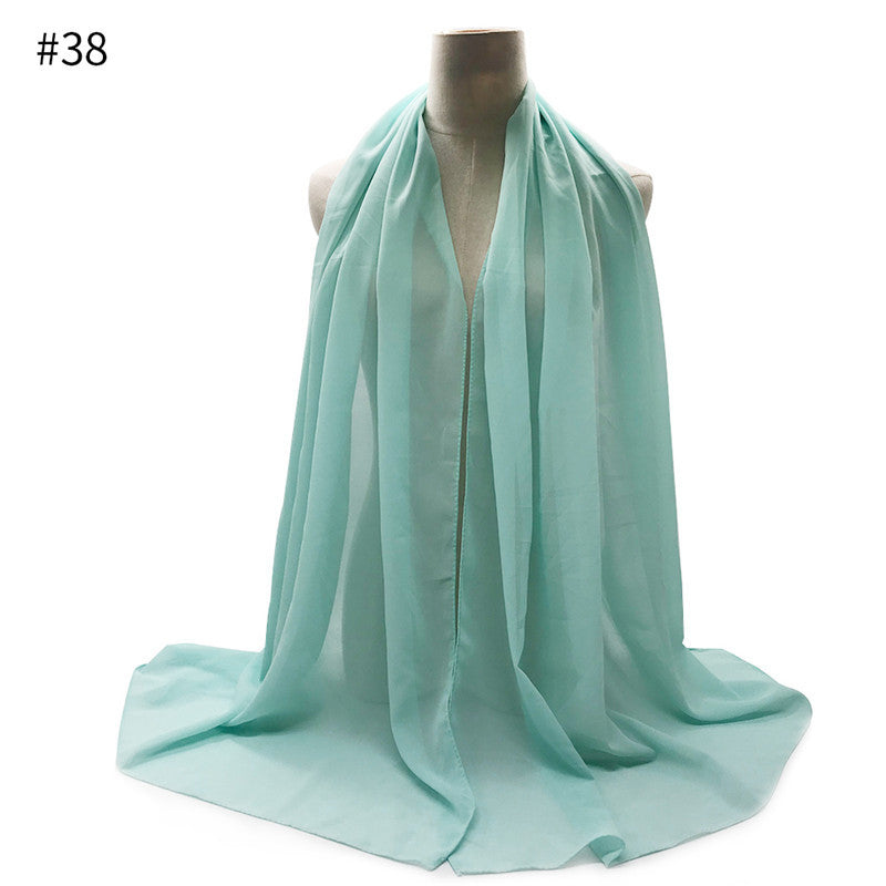 Chiffon Scarf and Shawl for Sun Protection (Hijab)