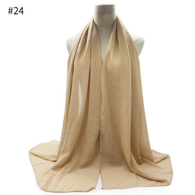 Chiffon Scarf and Shawl for Sun Protection (Hijab)