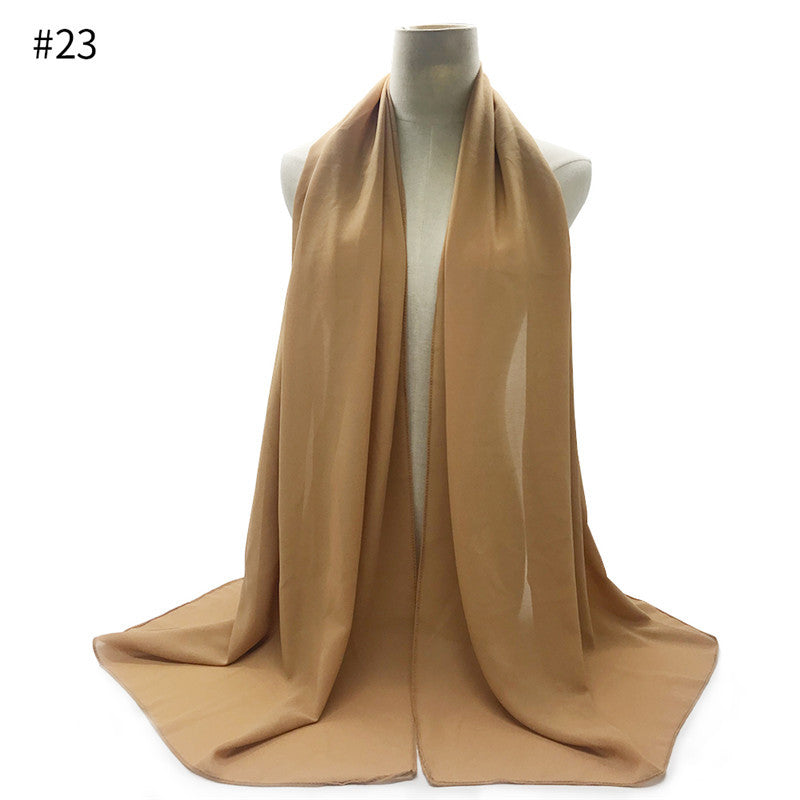 Chiffon Scarf and Shawl for Sun Protection (Hijab)